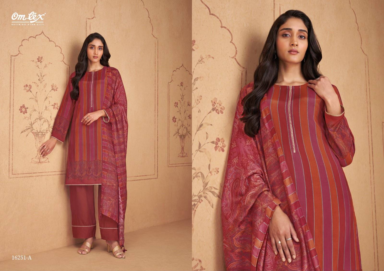 RENATA By Om Tex 16251 Series Beautiful Festive Suits Stylish Colorful Fancy Casual Wear & Ethnic Wear Muslin Silk Dresses At Wholesale Price